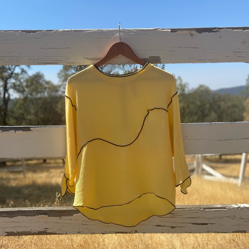 IC by Connie K | Crinkled High Low Blouse